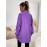 1pc Elegant Solid Color Corduroy Drop Shoulder Long Sleeve Shirt for Women, Polyester, Button-Up Front, Spring/Autumn Season, Adult Casual Loose Fit Top