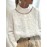 Spring and Autumn Fashion New Solid Color Embroidered High Neck Long Sleeve Shirt for Women