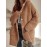 Women'S Elegant Button-Up Cardigan with Pockets - Solid Color Beige Open Front Sweater for Fall/Winter, Long Sleeve Cozy Warmth, Versatile Layering Piece, Cozy Fall Apparel, Classic Collar Design, Durable Fabric