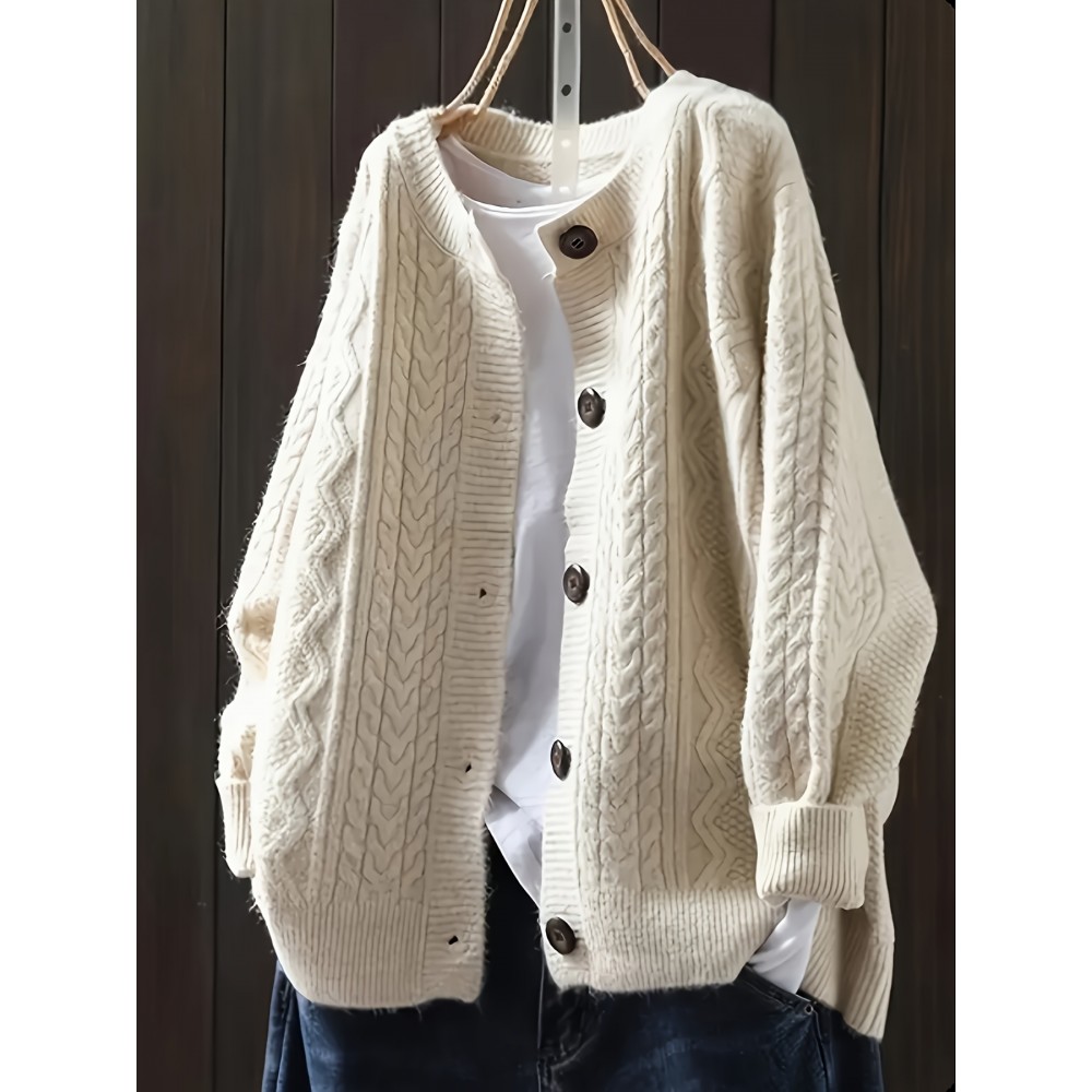 Stylish Long-Sleeve Sweater Jacket for All Seasons