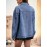 Women'S Plus Size Solid Color Lapel Button With Pocket Denim Jacket, Autumn And Winter Casual Sportswear