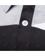 Men Shirt Business Color Blocking Short Sleeve Male T-shirt