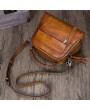 Brenice Vintage Solid Genuine Leather Handbag Crossbody Bag