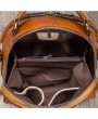 Brenice Vintage Solid Genuine Leather Handbag Crossbody Bag